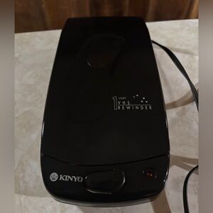 Kinyo Black VHS Rewinder video rewind plug in